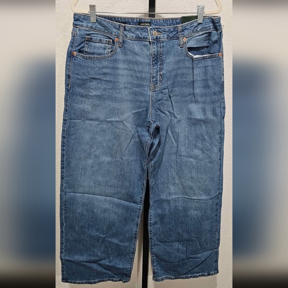 Womens Blue Baggy Jeans (31.5" Inseam)